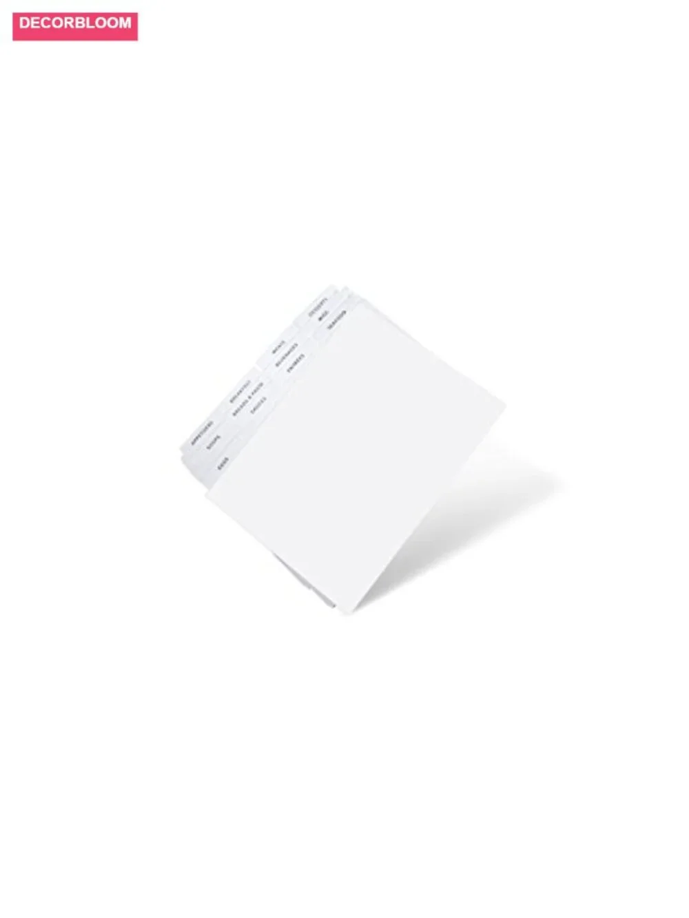 Recipe Cards and Tin Box Set 4x6 Dividers Metal Organizer 24 Cards
